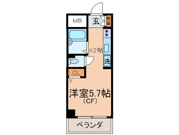 パティオ聖蹟の物件間取画像